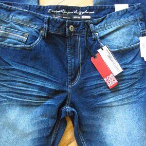 NWT- Mens Buffalo Ethan Stretch Super Slim Straight Jeans size 34x32